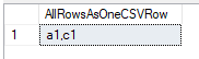 Results of the STRING_AGG function in SQL2016