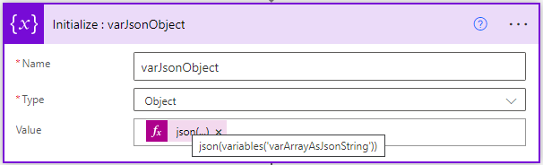 Create JOSN object