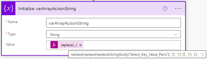 Do string manipulation on array